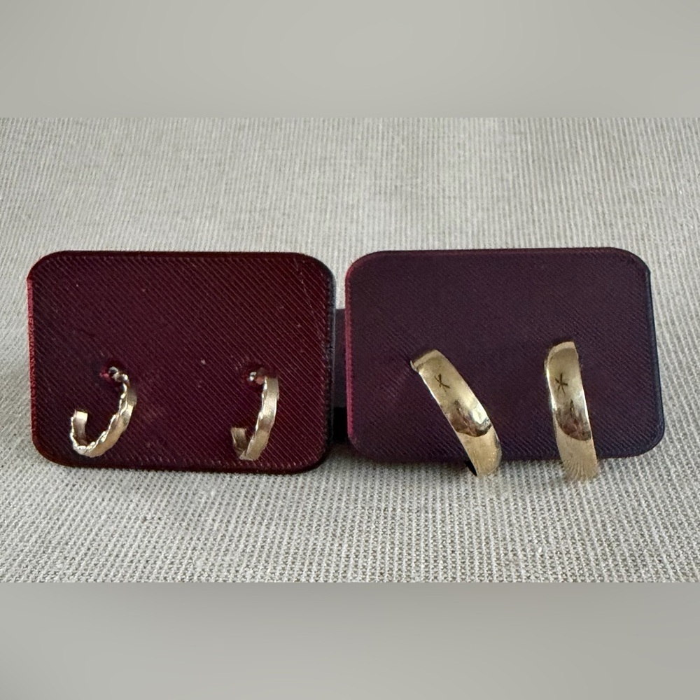 Gold-Tone Hammered Hoop Earrings - Women Jewelry